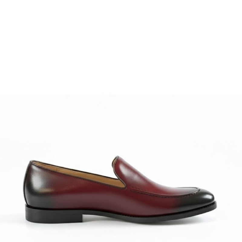 Regal Bordeaux Fade Leather Loafers