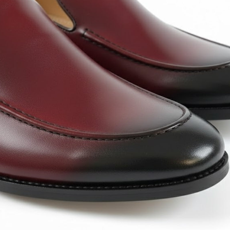 Regal Bordeaux Fade Leather Loafers