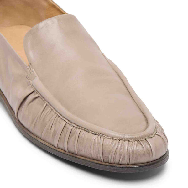 Crinkled Leather Loafers