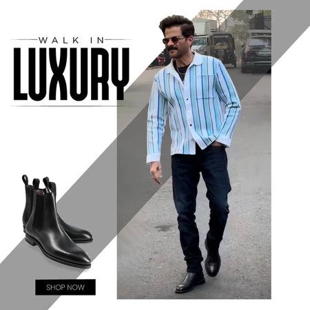 Midnight Classic Chelsea Leather Boots