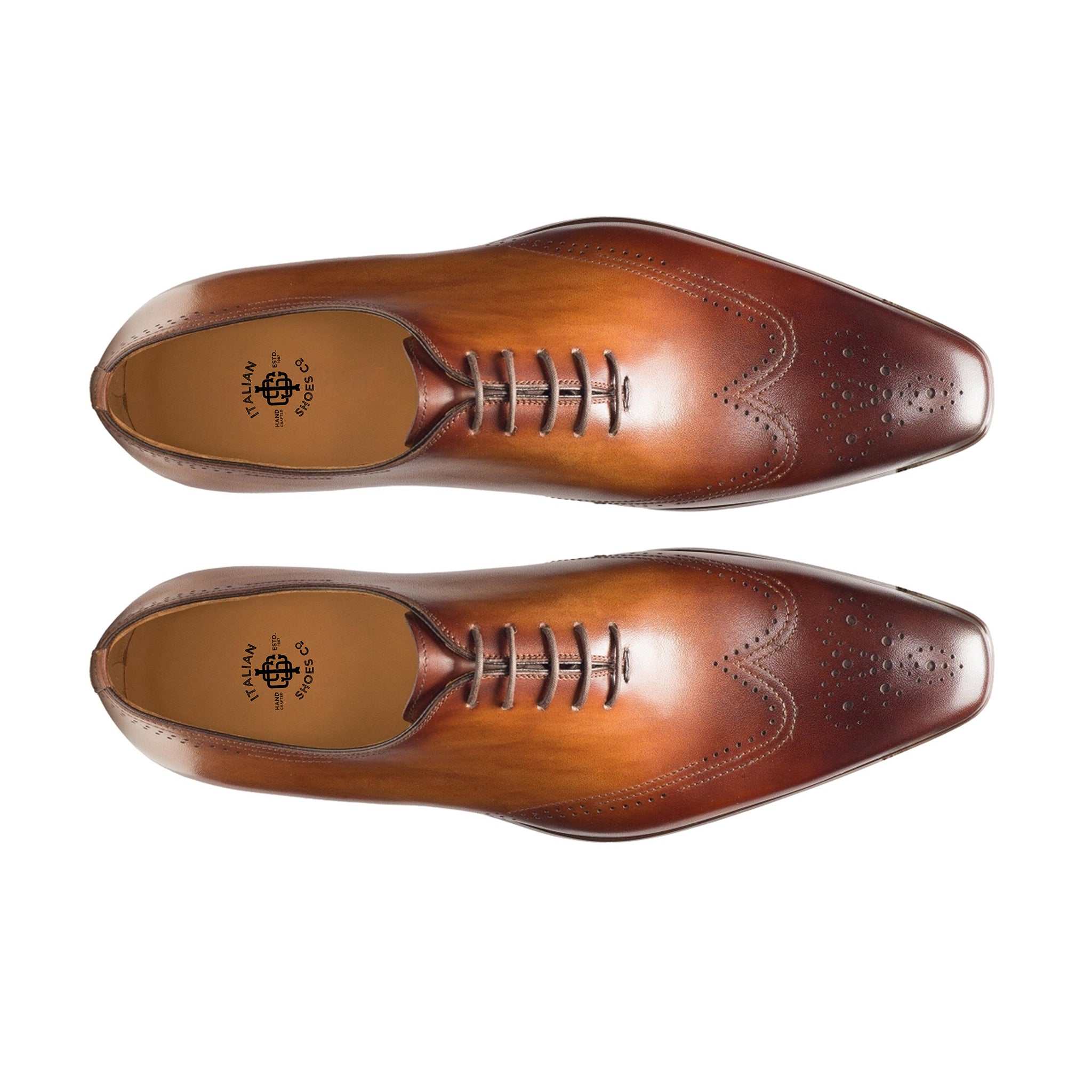 Jonas Whole Cut Wingtip Oxford Shoes
