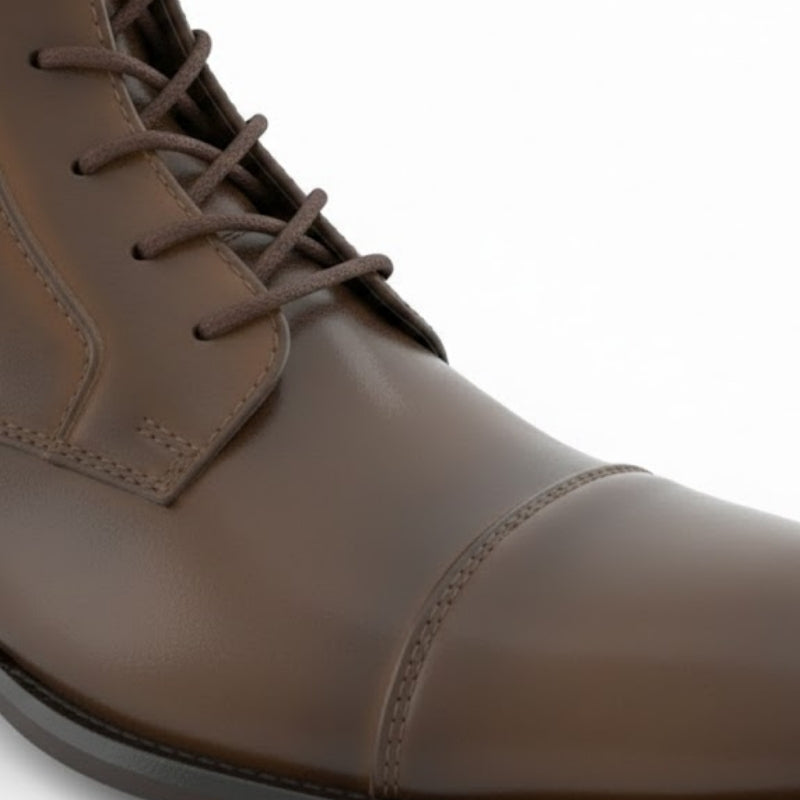 Cavalier Mocha Lace-Up Dress Boots