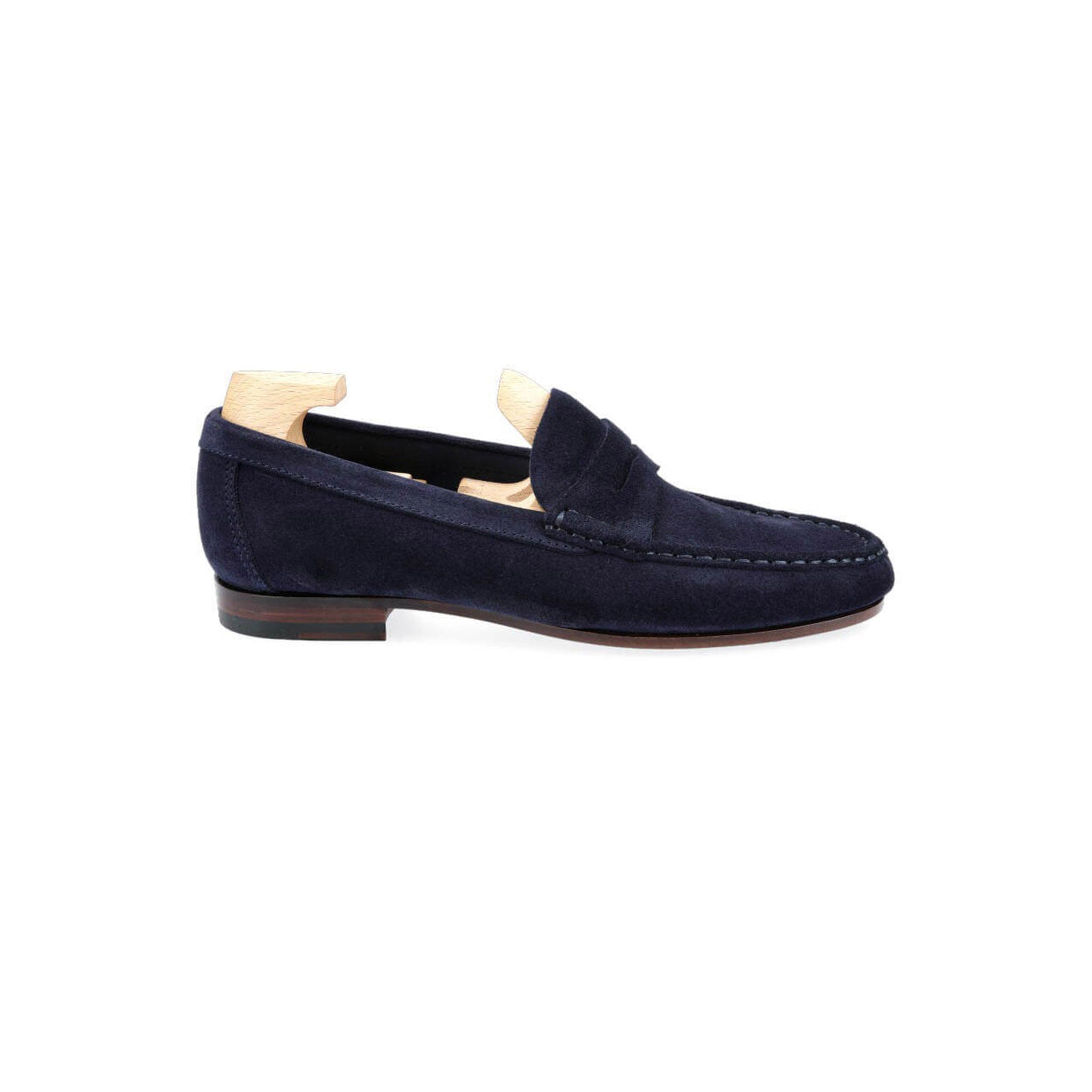 Bastille Navy Penny Loafers