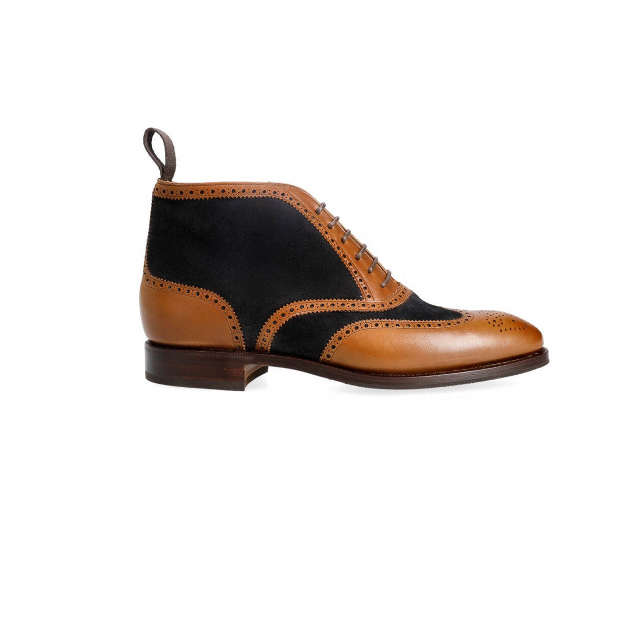 Black Vegano Suede Dress Boots for Men's