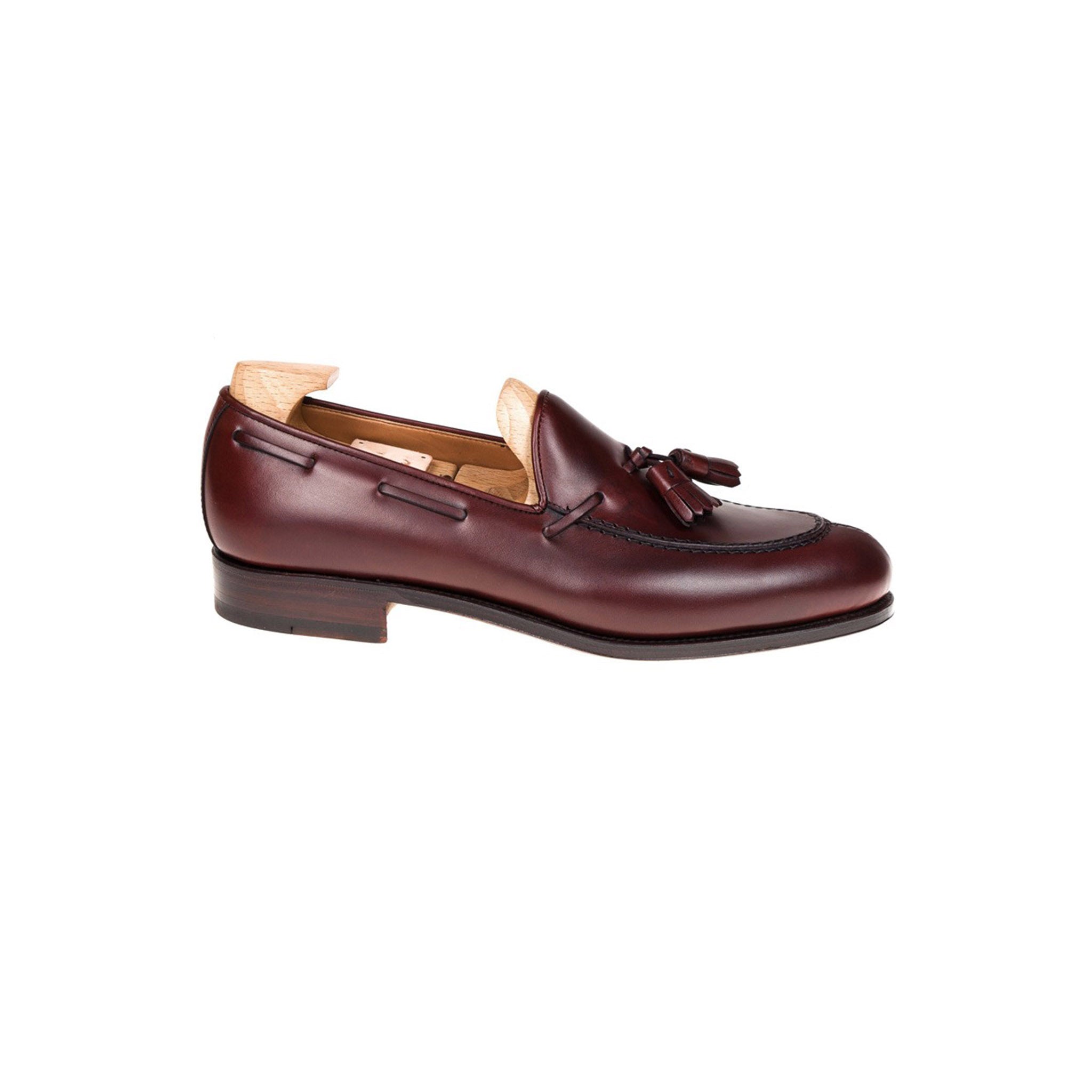 Burgundy Tassel Men's Loafers
