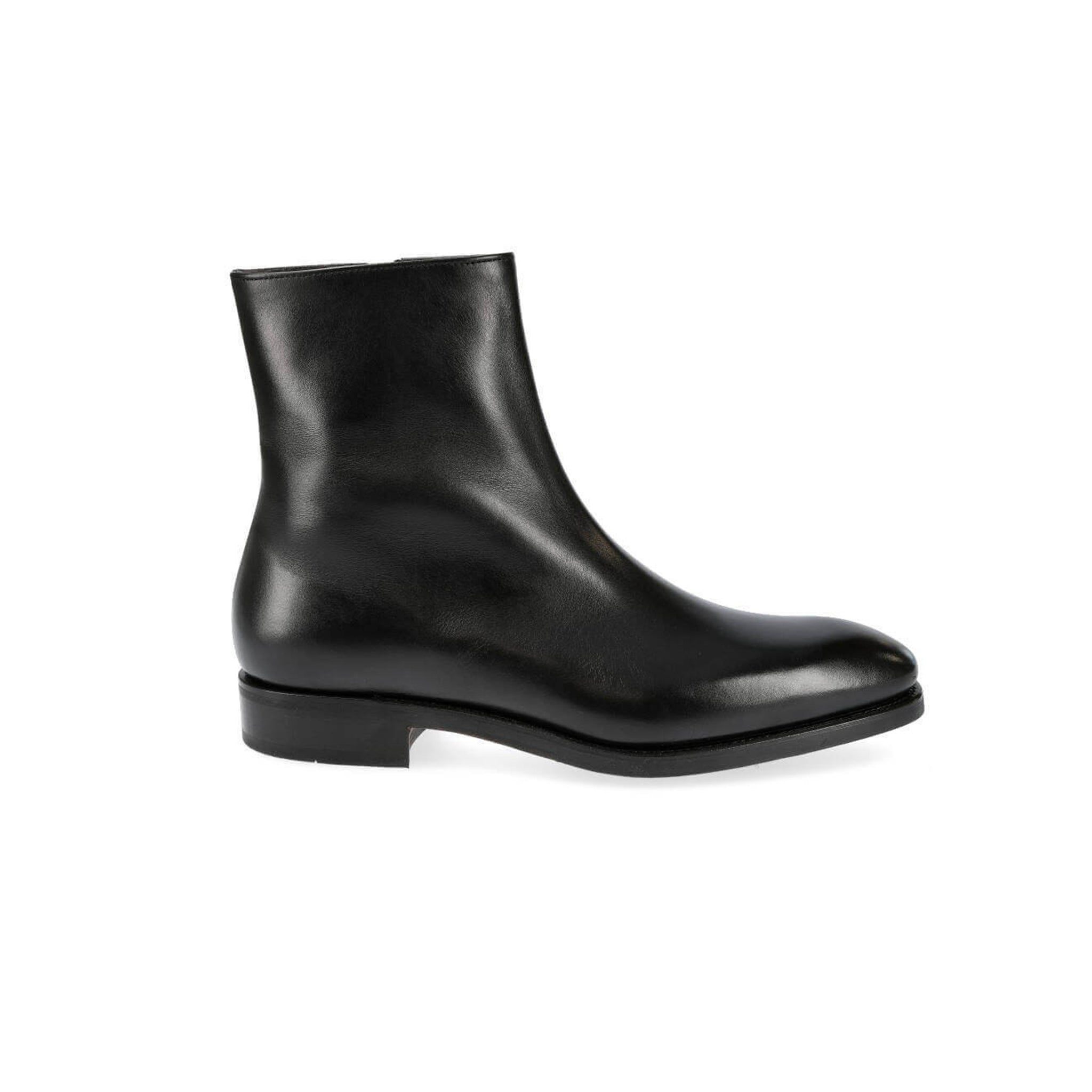 Classic Chelsea Black Leather Boots