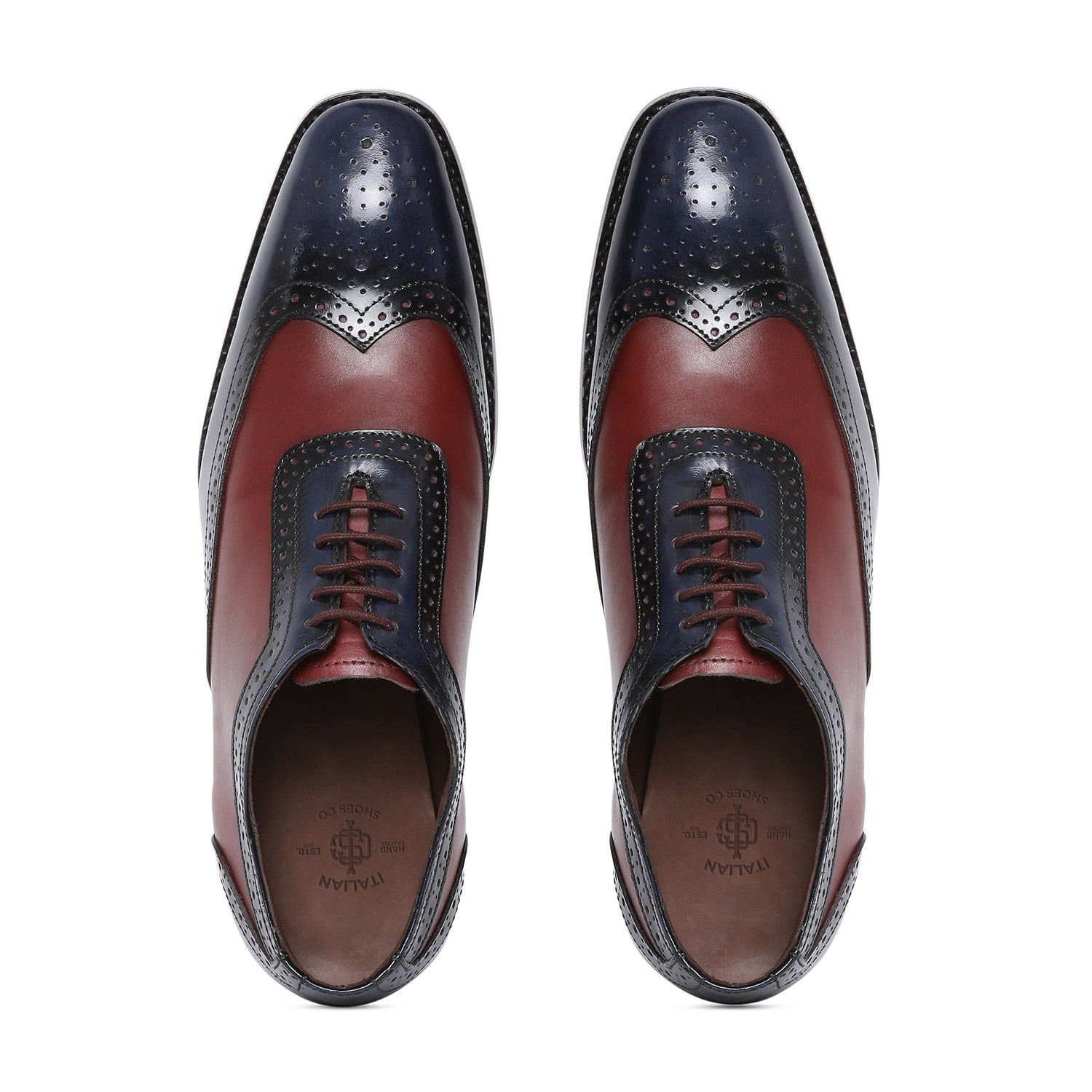 Cherokee Brogues Cherry & Blue