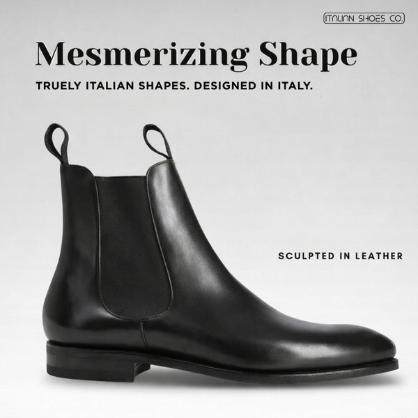 Midnight Classic Chelsea Leather Boots