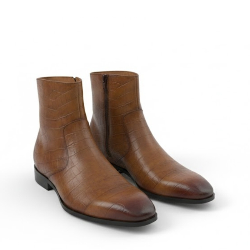 Crocelle Luxury Zip Dress Boots