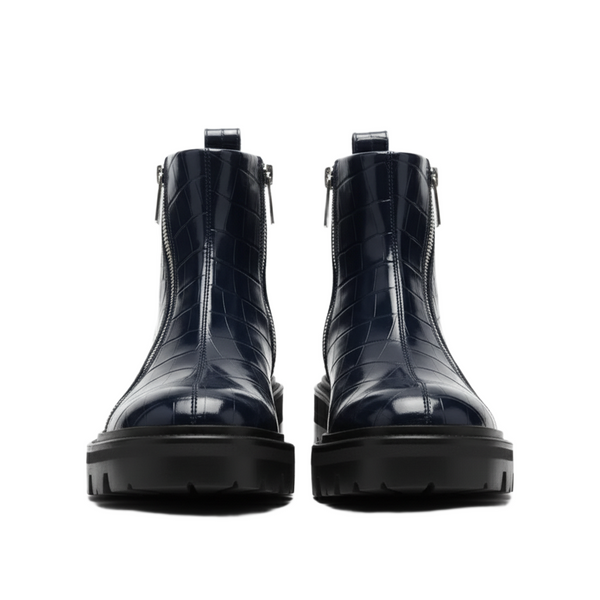 Selim Mock Croc Ankle Boots