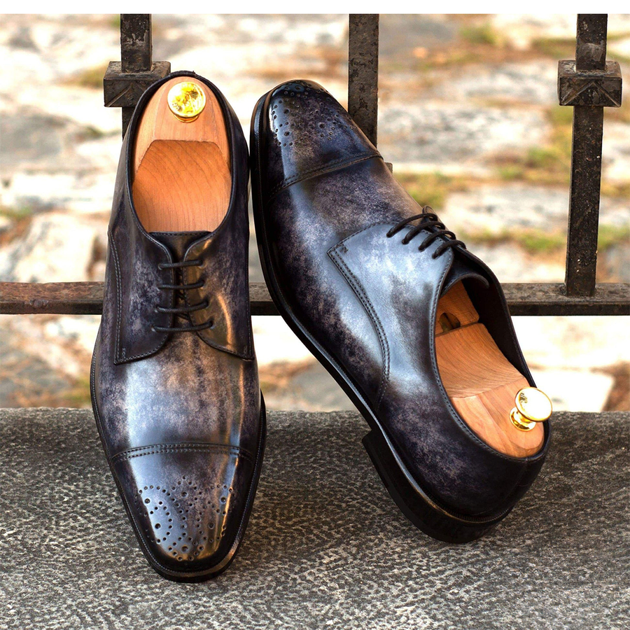 Lush Lavender Leather Lace Up Oxford Shoes