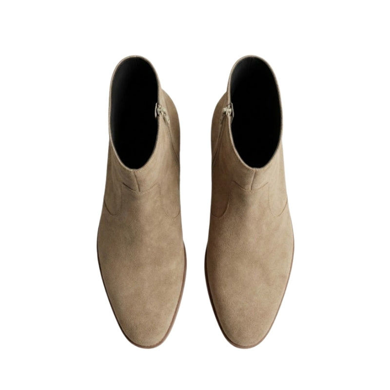 Baker Luxe Suede Zip Chelsea Boots