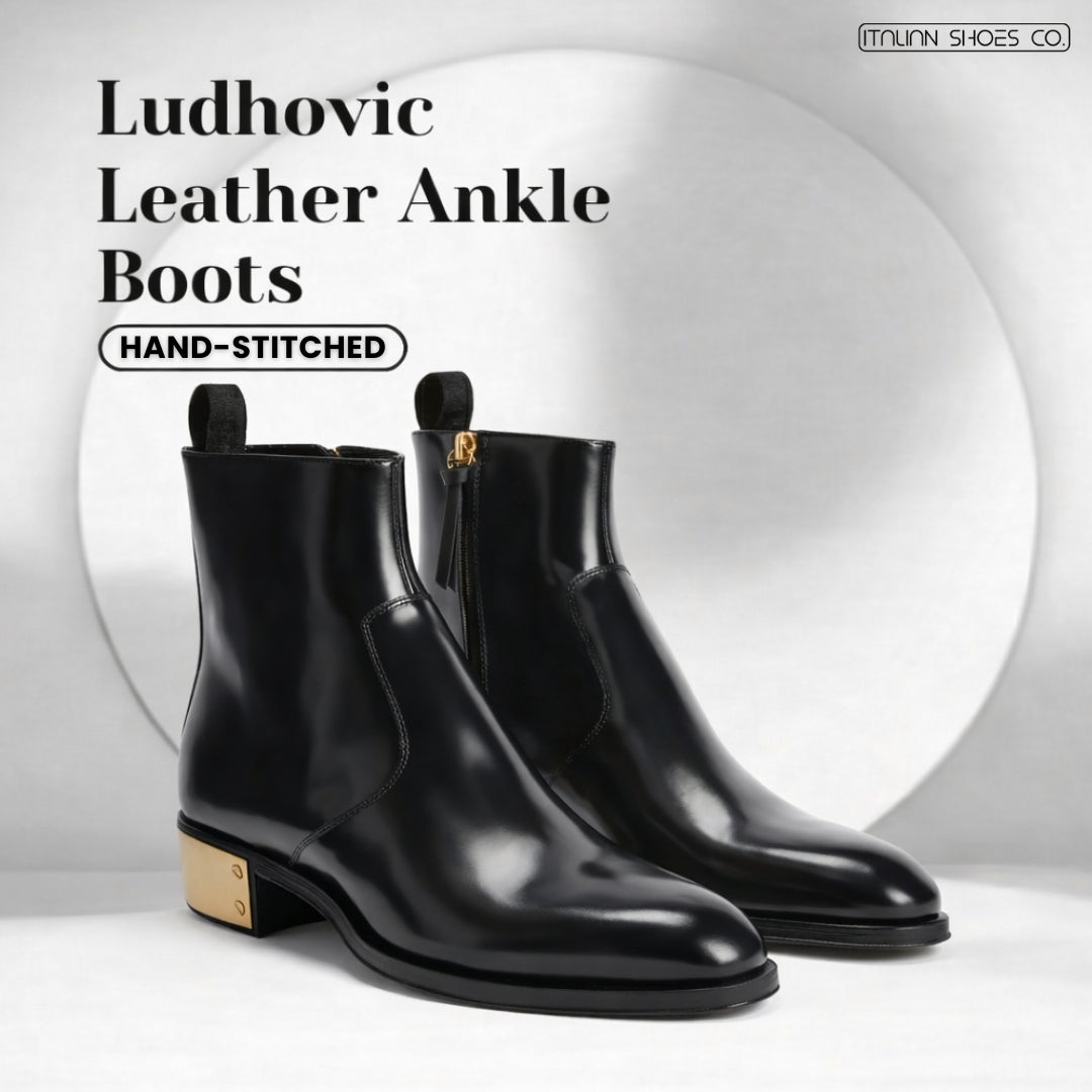 Ludhovic Leather Ankle Boots