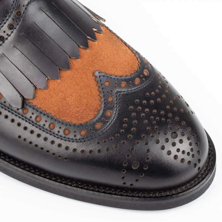 Dark Raw Sienna Single Monk Strap Shoes