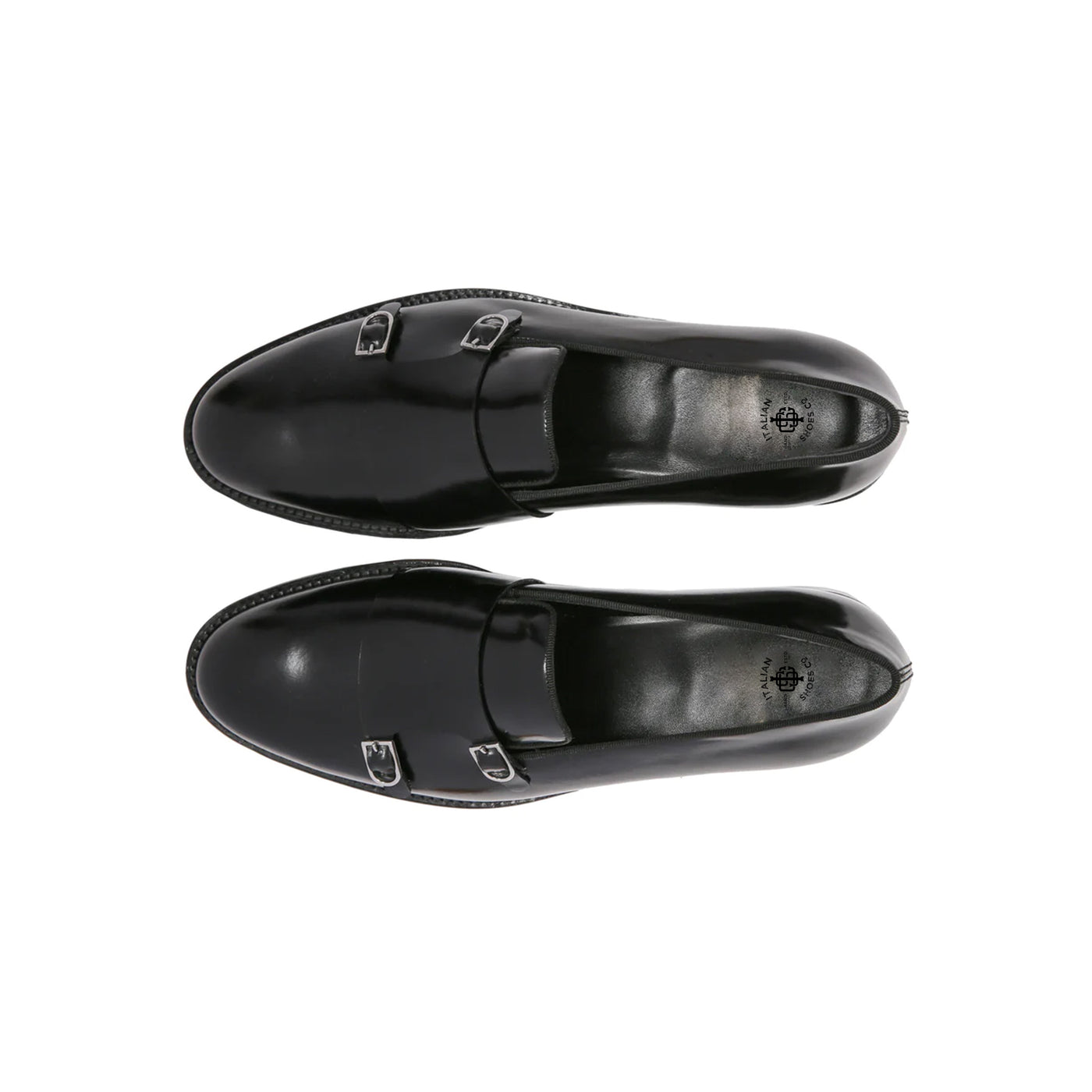 Genuine Leather Double Monk Strap Shoes