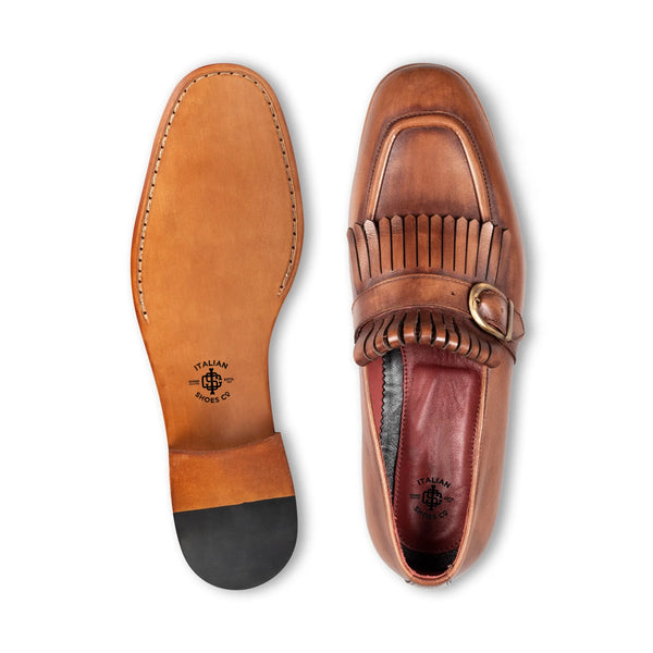 Handcrafted Single Monkstrap Mens Shoes