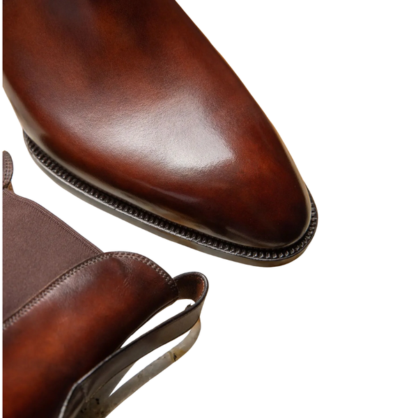 Classic Rich Espresso Chelsea Boots for Mens