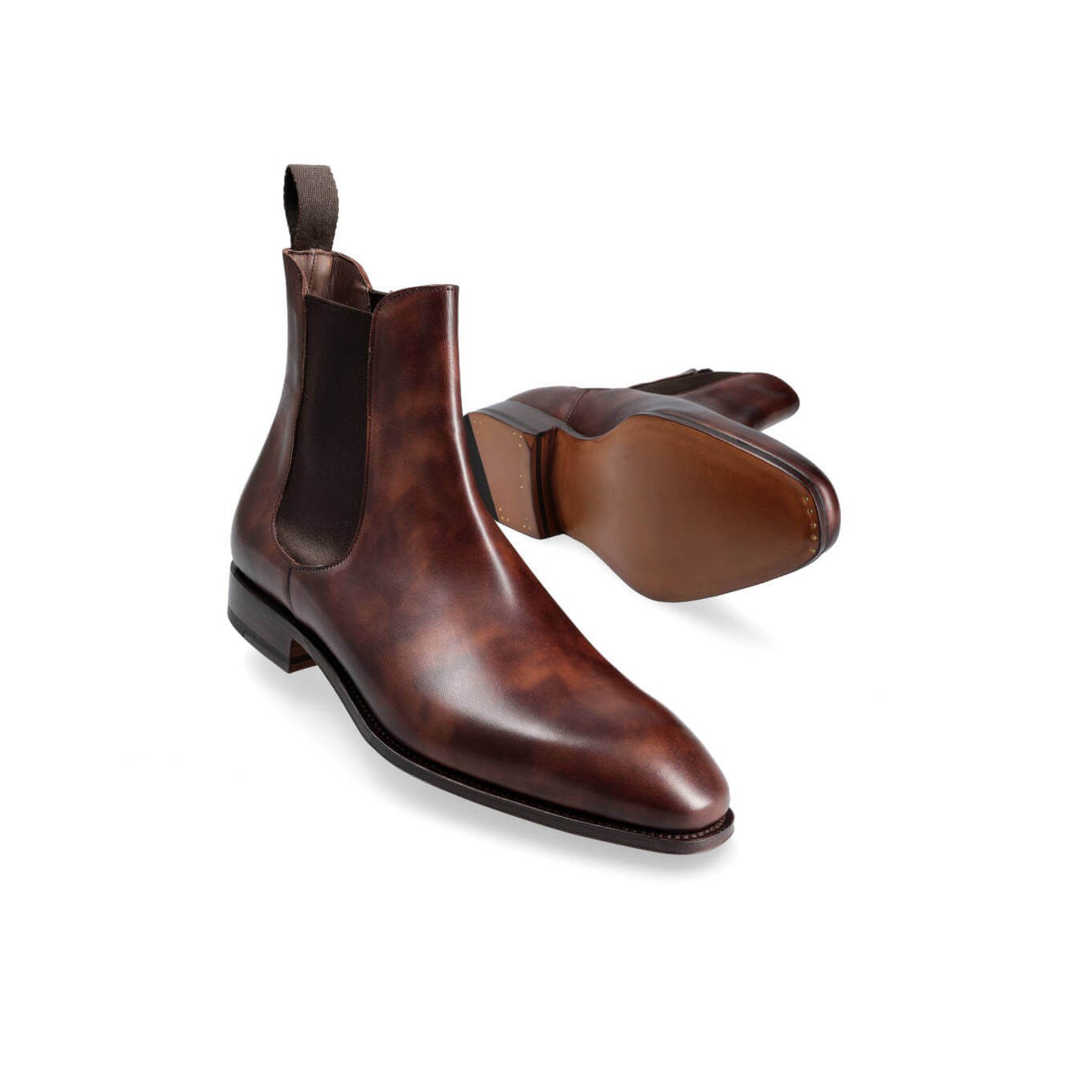 Dark Tan Chelsea Men's Leather Boots