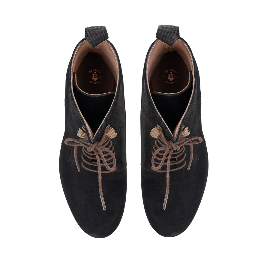 Federico Panelled Lace Up Boots