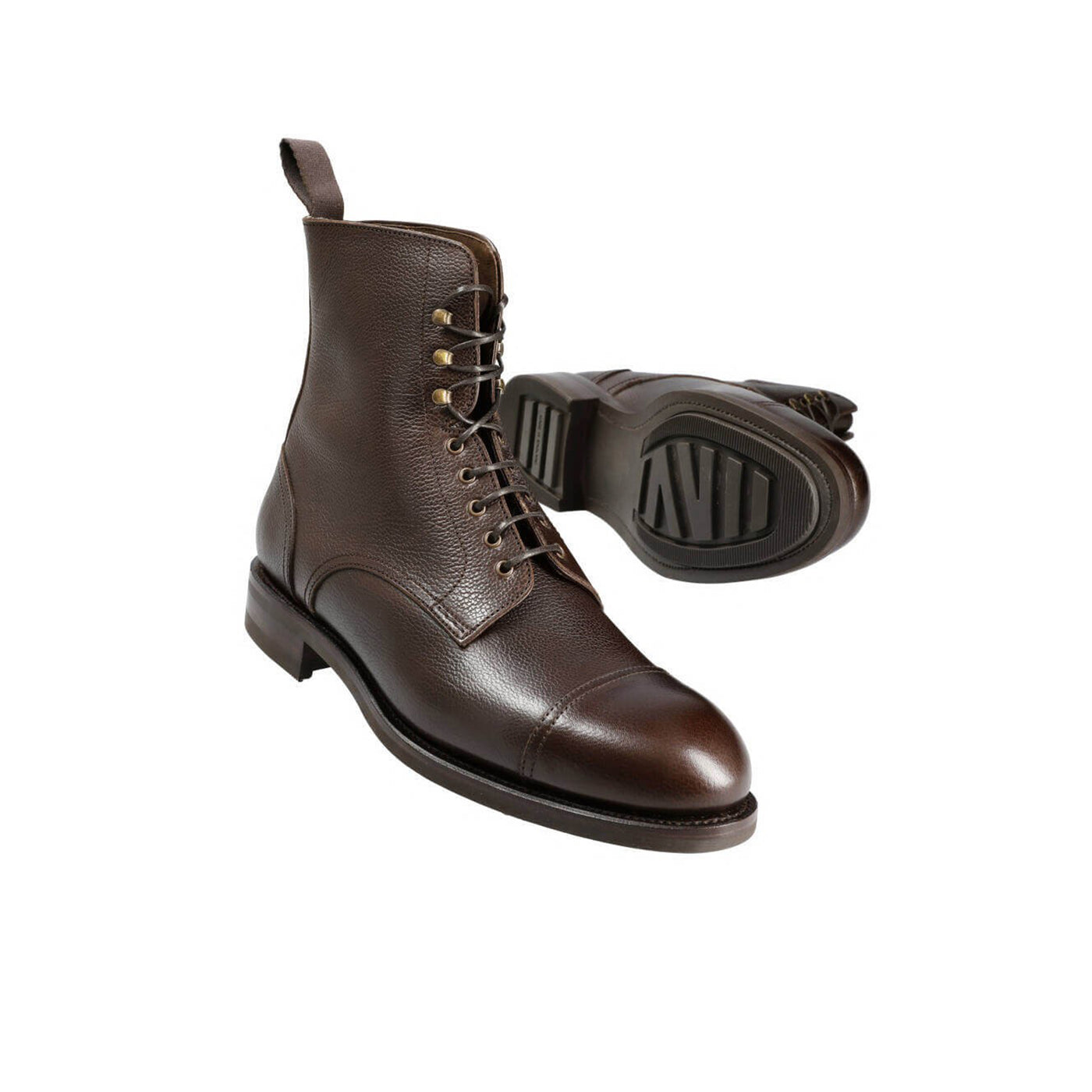 Taupe Lace up Men s Leather Boots
