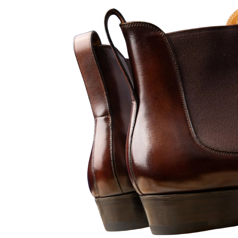 Classic Rich Espresso Chelsea Boots for Men's