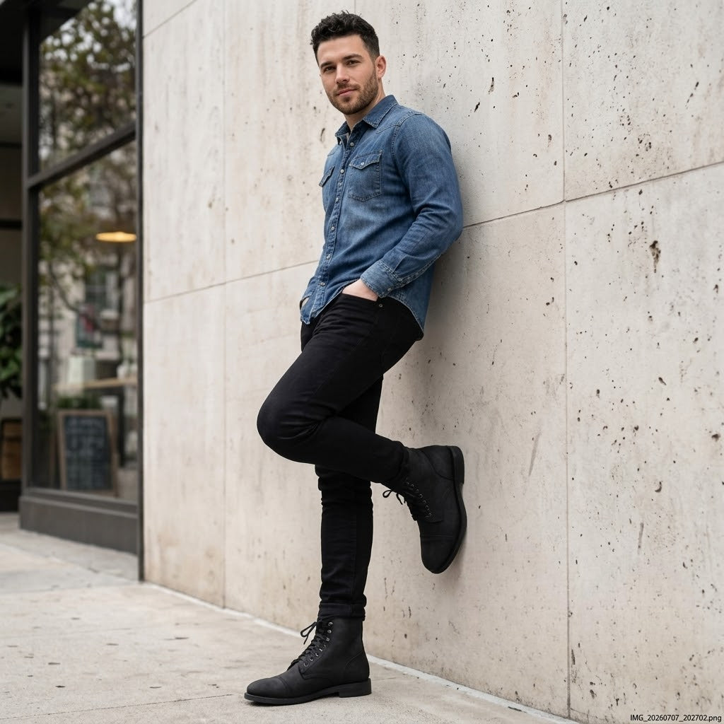 Captain Cap Toe Ankle Boots