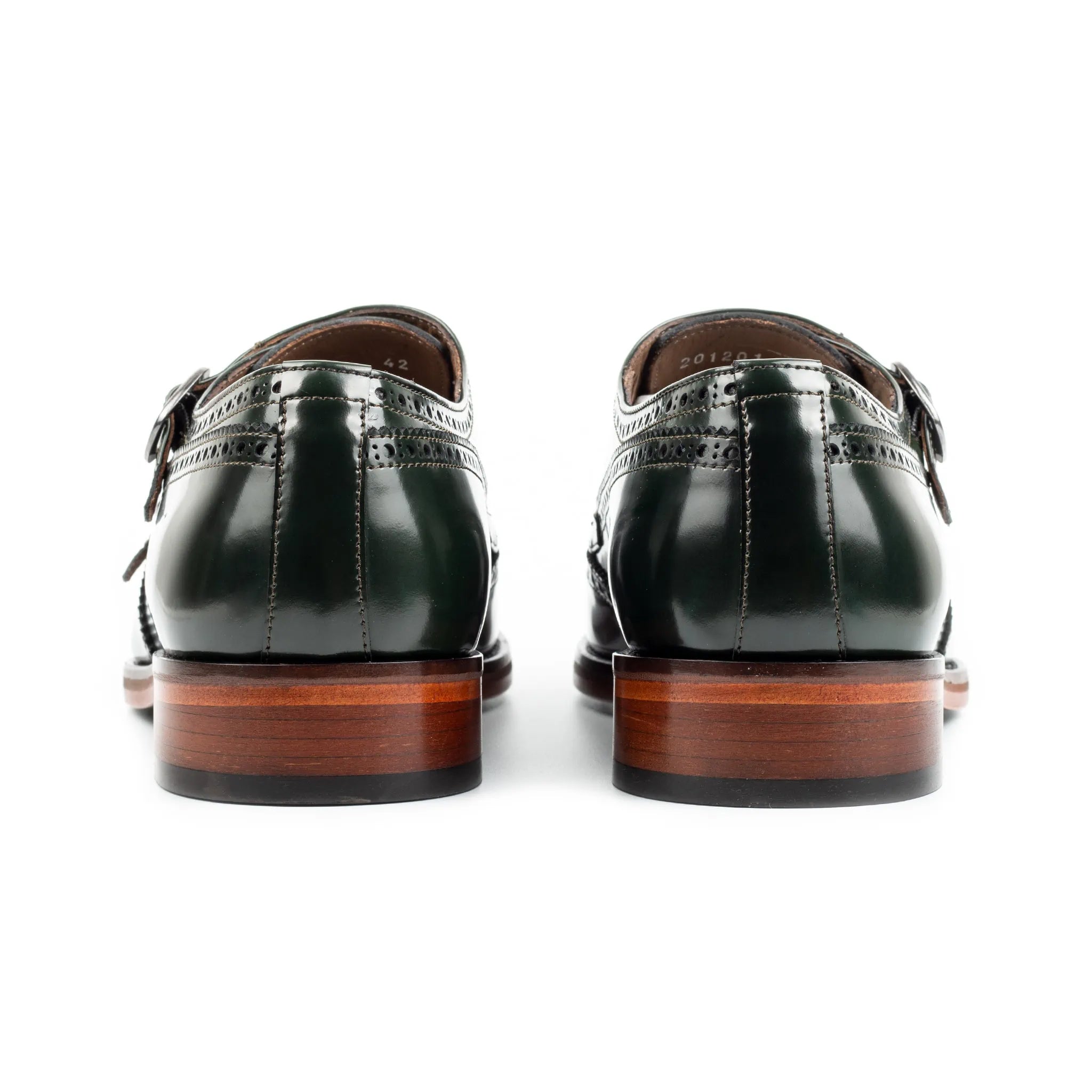 Coal Handcrafted Double Monk Strap Men's Shoes