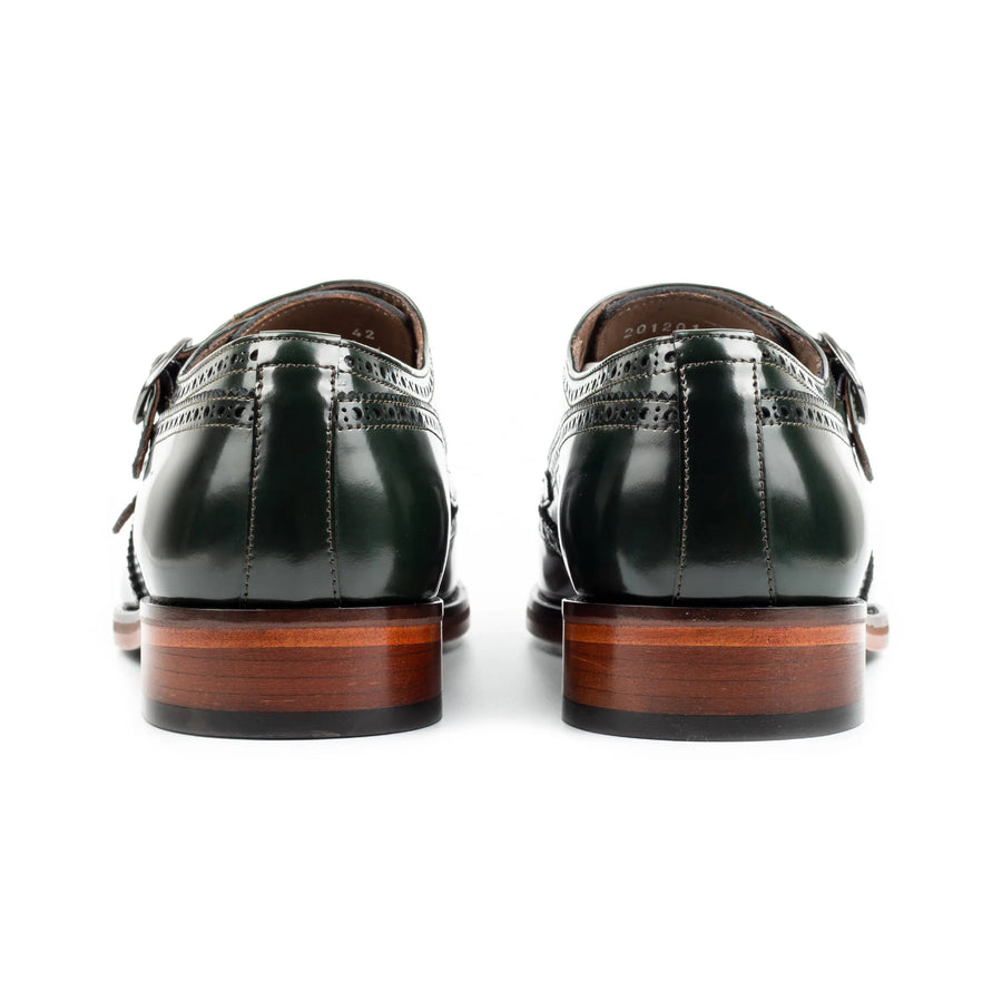 Coal Handcrafted Double Monk Strap Men s Shoes
