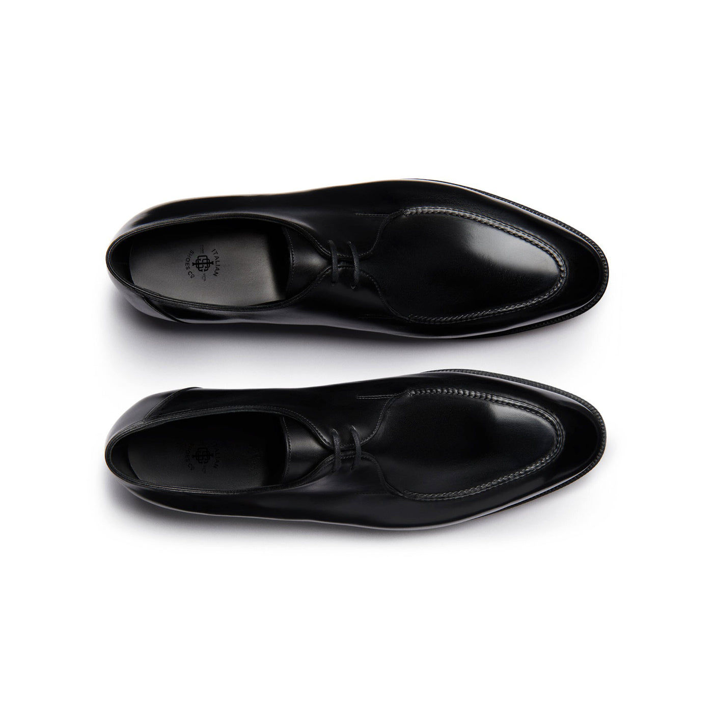 Classic Black Derby Shoes for Men s