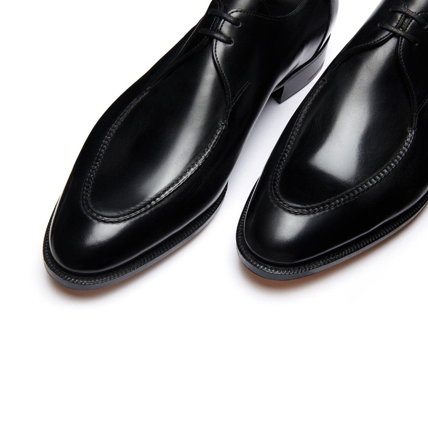 Classic Black Derby Shoes for Men s