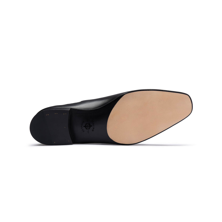 Classic Black Derby Shoes for Men s