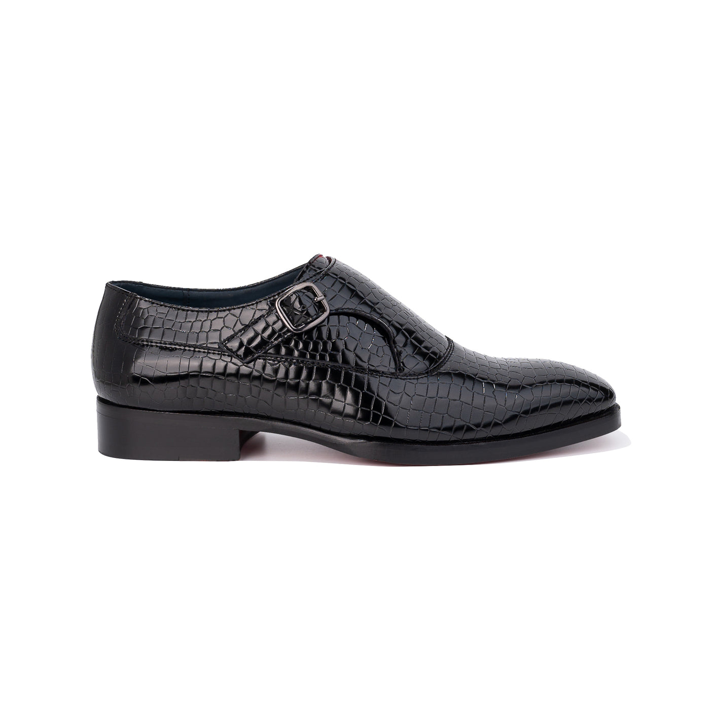 Python Leather Single Monkstrap Men s Shoes