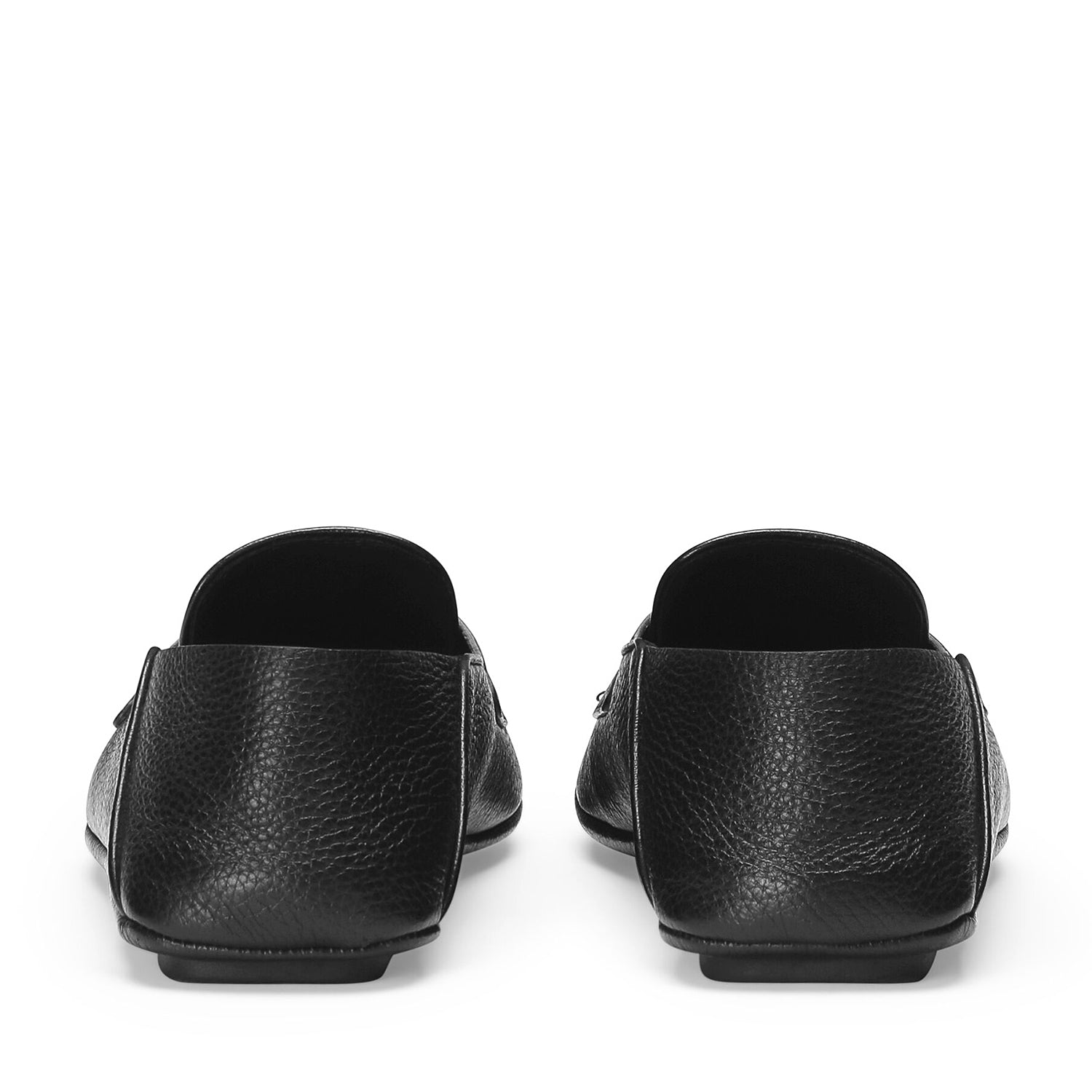 Black Full Grain Leather Loafers