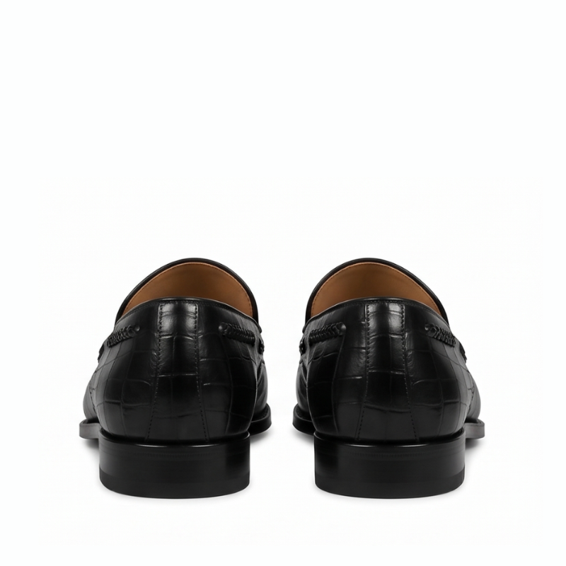 Alfred Croco Leather Luxe Tassel Loafer