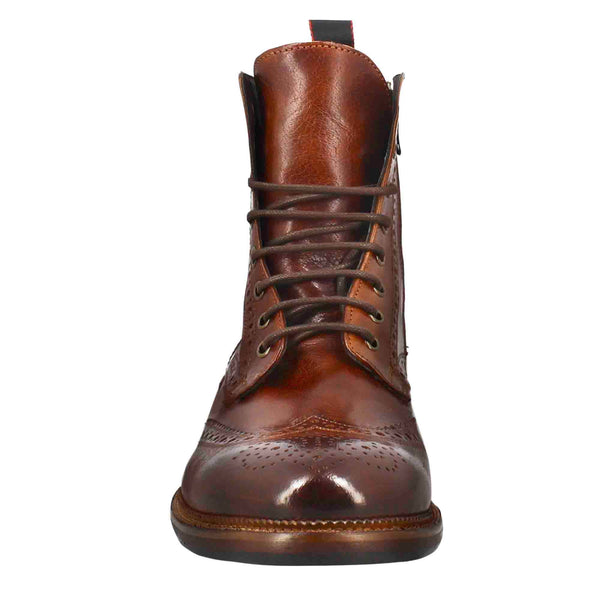 Washed Leather Boots