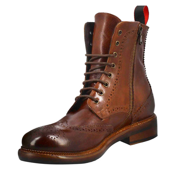 Washed Leather Boots