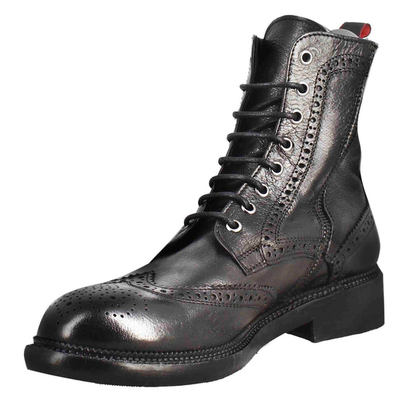Washed Leather Boots