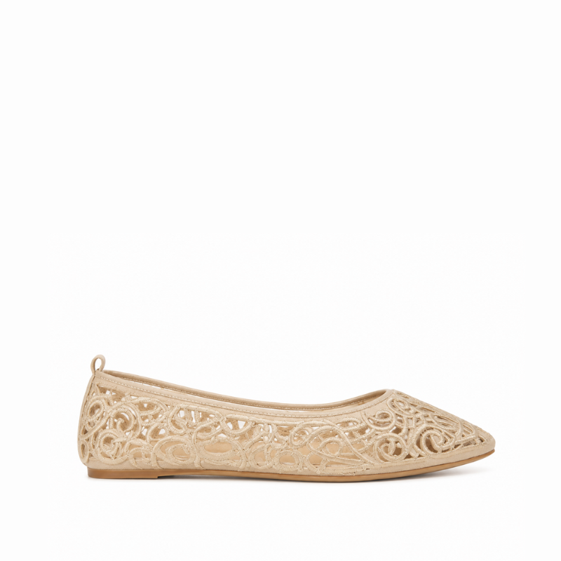 Arabella Filigree Pointed Ballet Flats