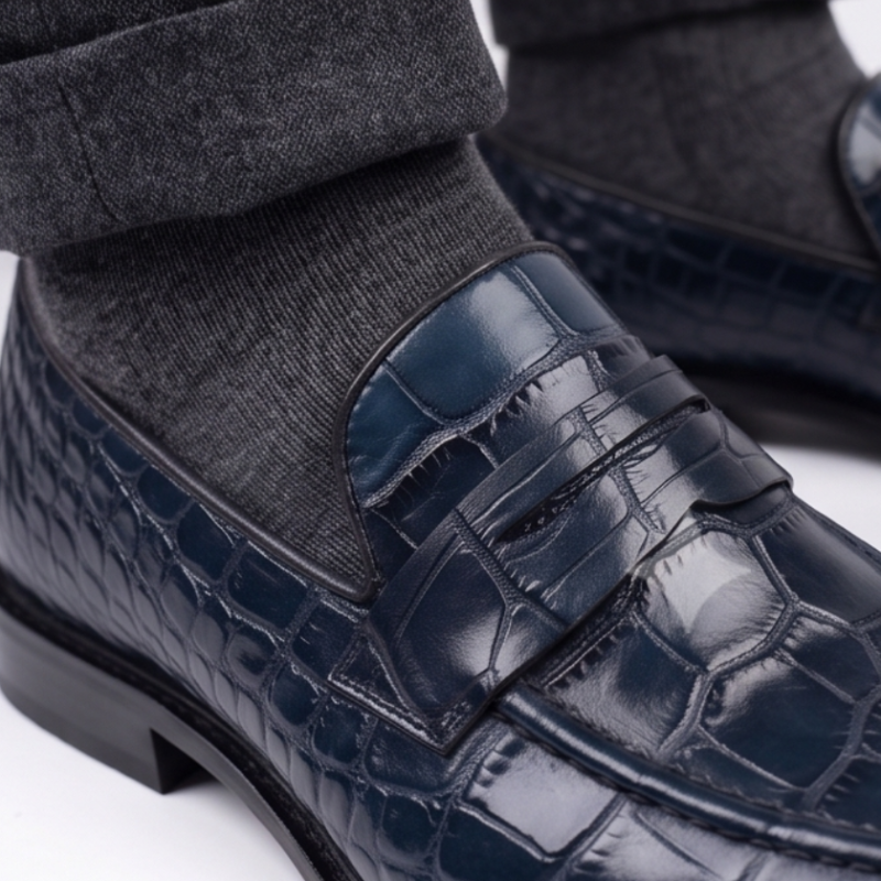 Archer Croc Luxury Loafers