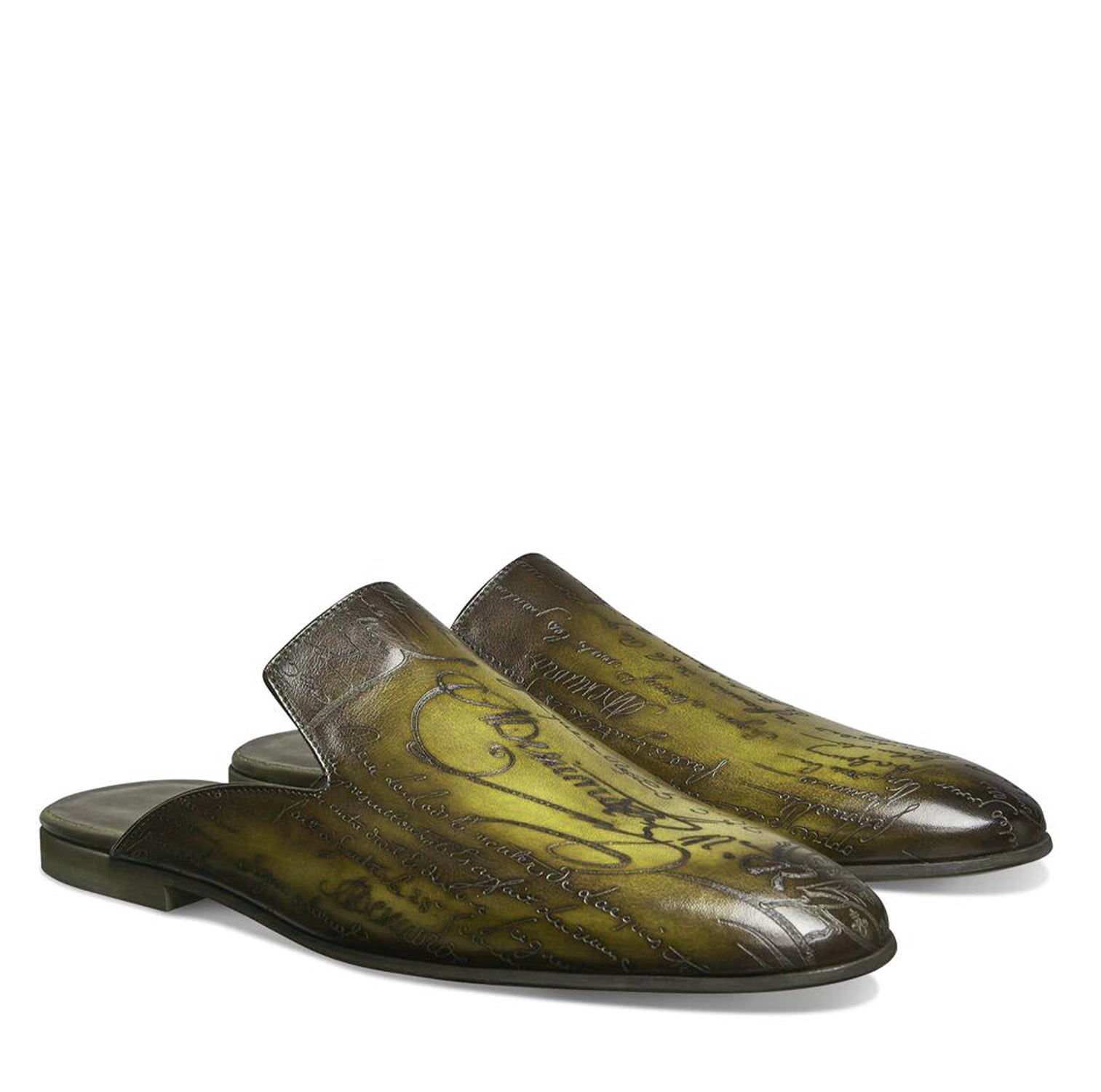 Trinidad Welch olive Mules