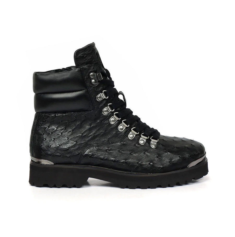 BIKER BOOTS IN OSTRICH