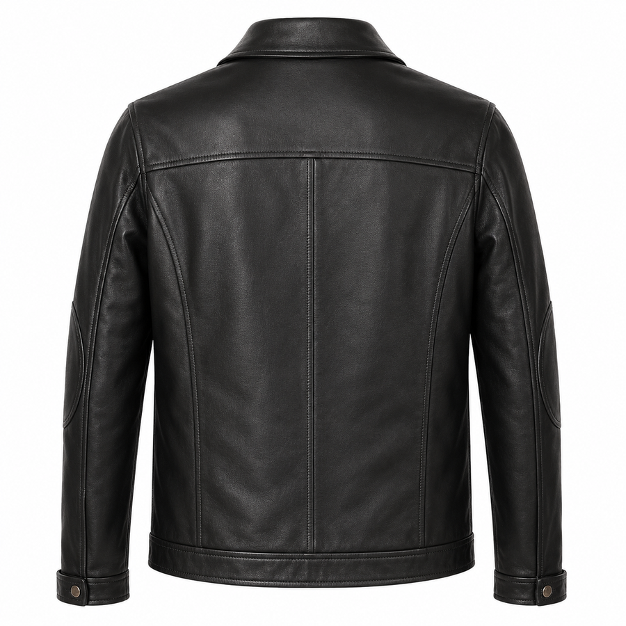 Arthur Luxury Italian Zipper Leather Jacket