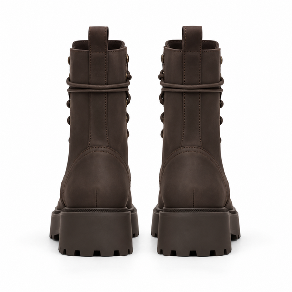 Ashborne High Top Lace-Up Combat Boots