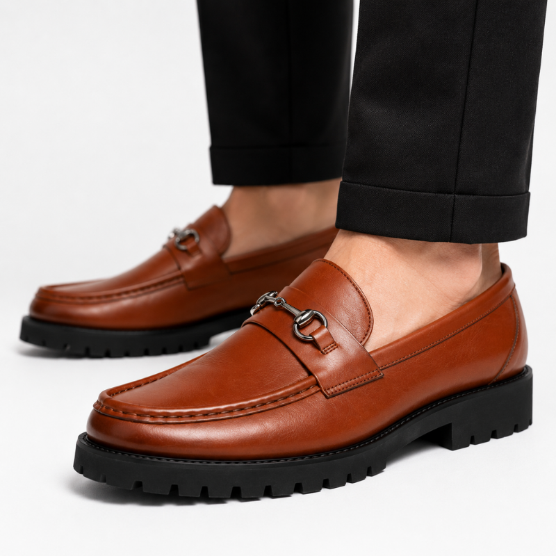 Aurelio Horsebit Lug Sole Loafers