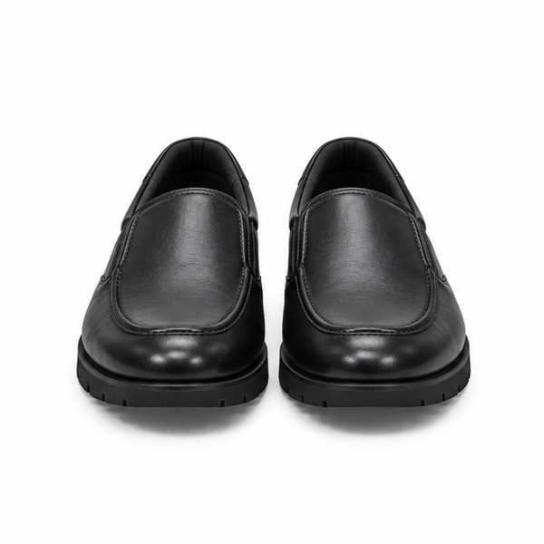 Avellino Nero Leather Comfort Loafers