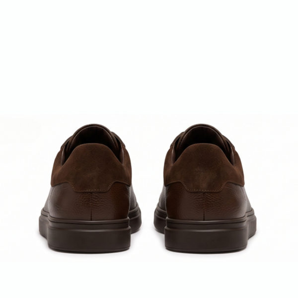 Axton Classic Textured Leather Sneakers