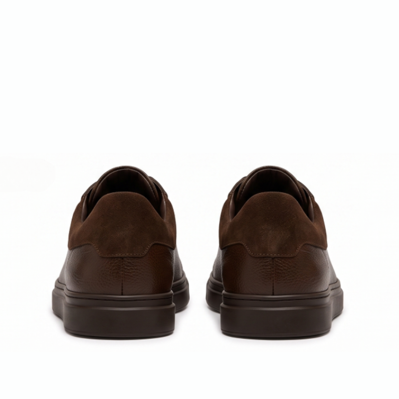 Axton Classic Textured Leather Sneakers