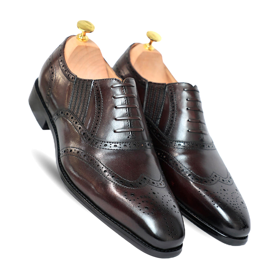 Azura Coffee Lace up Shoes