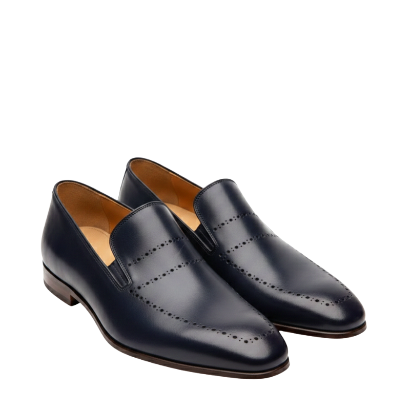 Azure Grace Leather Santorini Mist Loafer