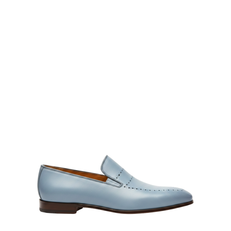 Azure Grace Leather Santorini Mist Loafer